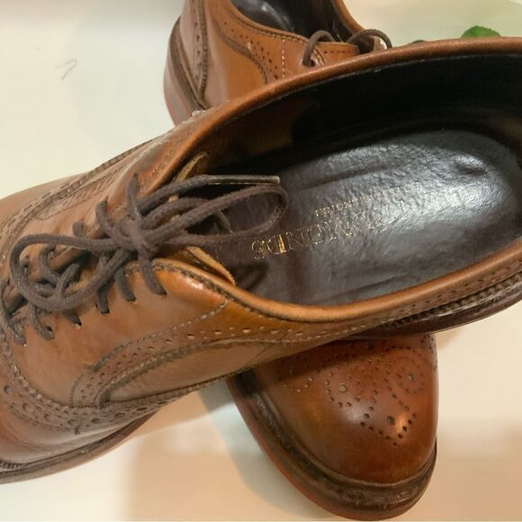 Allen Edmonds Strandmok Cap Toe Brown Oxfords Red Dainite Soles Men\'s Size 8.5 E main image 14